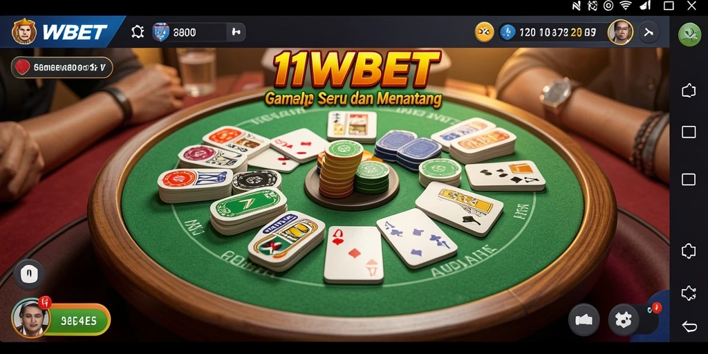 Tampilan permainan Gaple yang menarik di 11WBET.