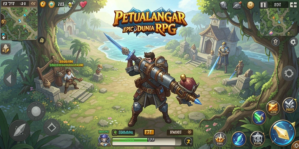 Screenshot menampilkan pertarungan seru dalam F7F7.