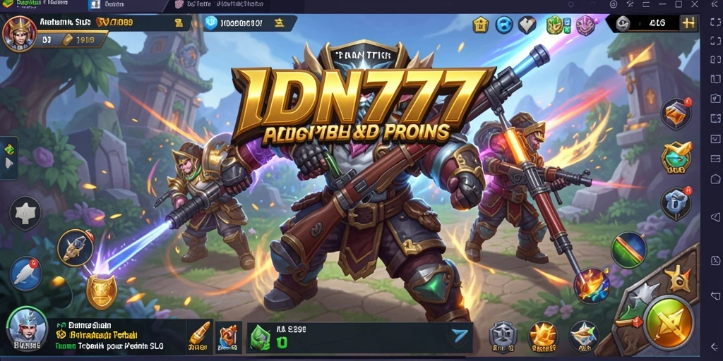 Tampilan gameplay mendebarkan dari IDN777 yang menunjukkan strategi pertempuran.