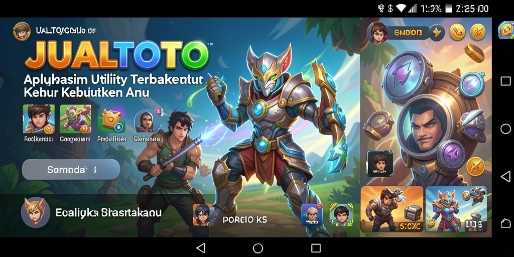 Tampilan antarmuka JUALTOTO yang mudah digunakan dan menarik.