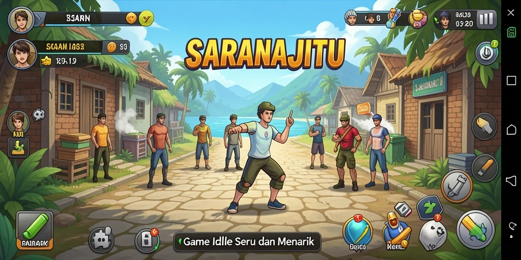 Tampilan menarik gameplay SARANAJITU yang asyik untuk dimainkan.