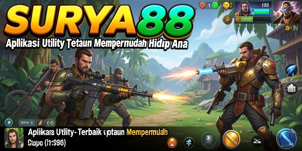 Screenshot utama SURYA88 menampilkan antarmuka yang ramah pengguna.